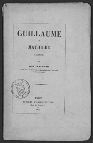 Guillaume et Mathilde : légendes