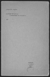 Antiquité de la Tapisserie de Bayeux (extrait des mémoires de la Société des Sciences, Arts et Belles-Lettres de Bayeux)