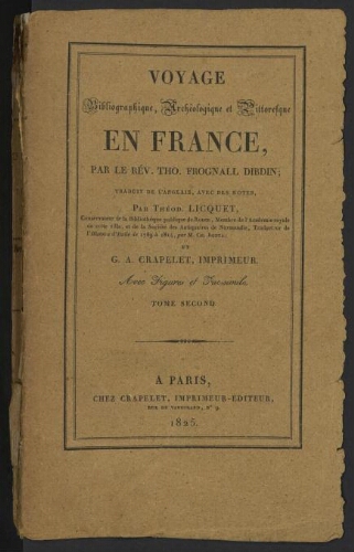 Voyage bibliographique, archéologique et pittoresque en France
